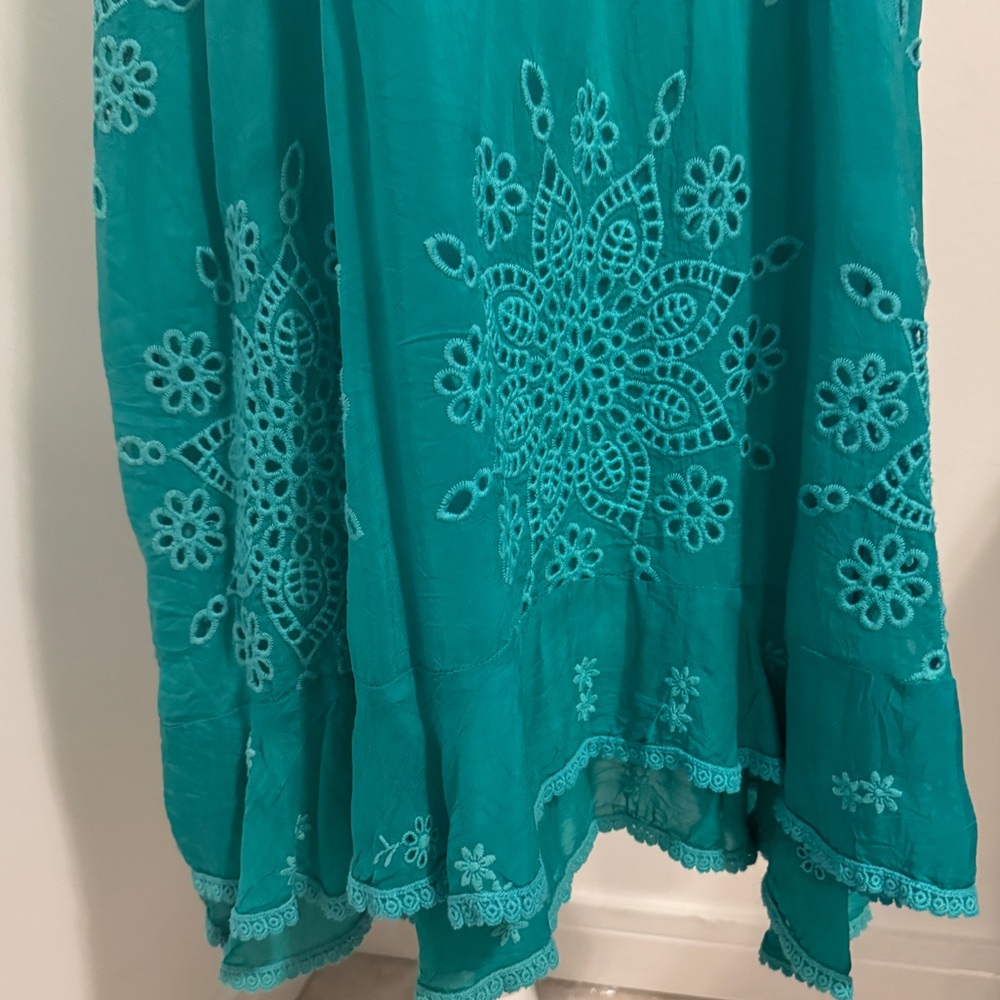 Johnny Was Happy Rosabel Eyelet Shift Dress - Picture 5 of 7